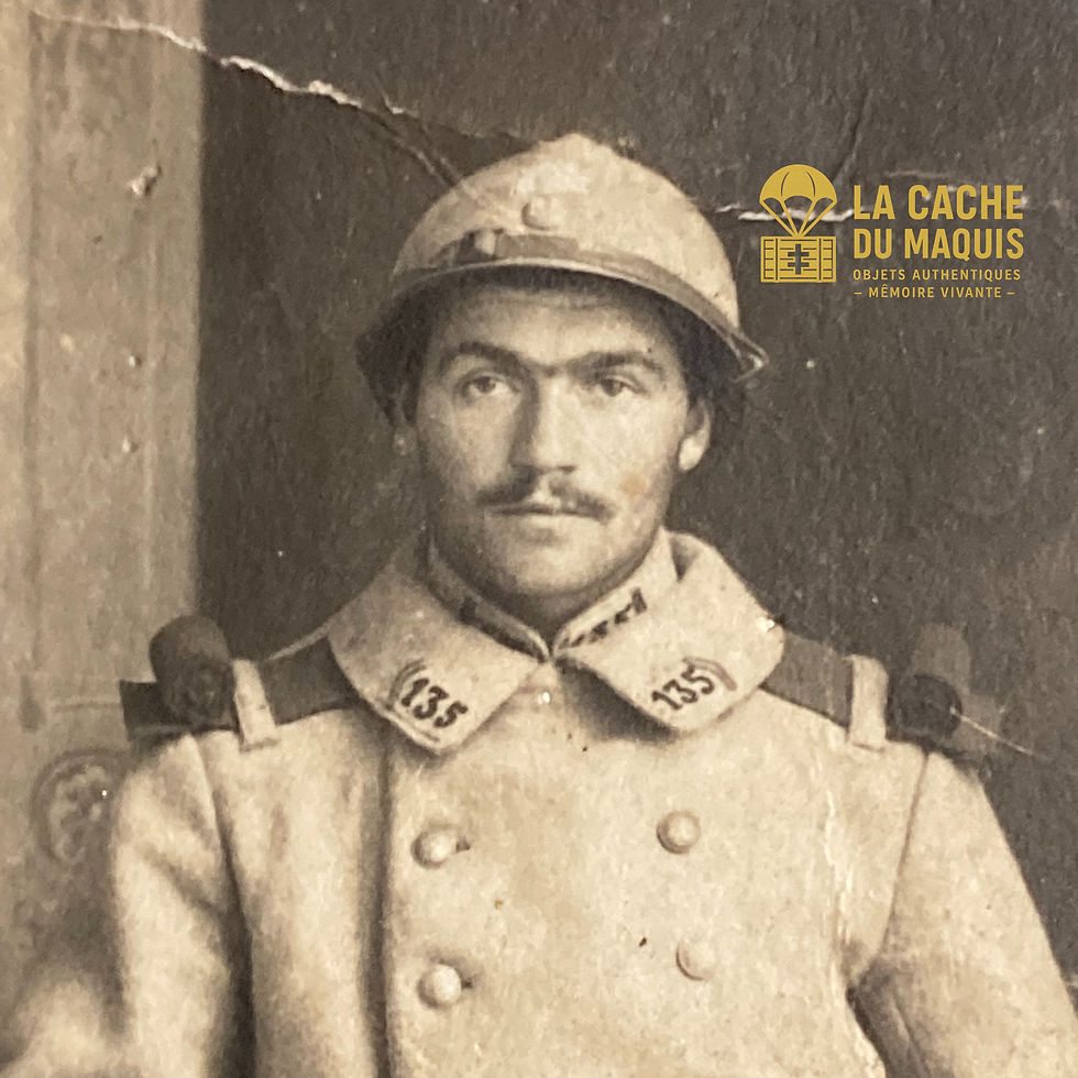 Miniature : [WW1] Photo CP Poilu Casqué 