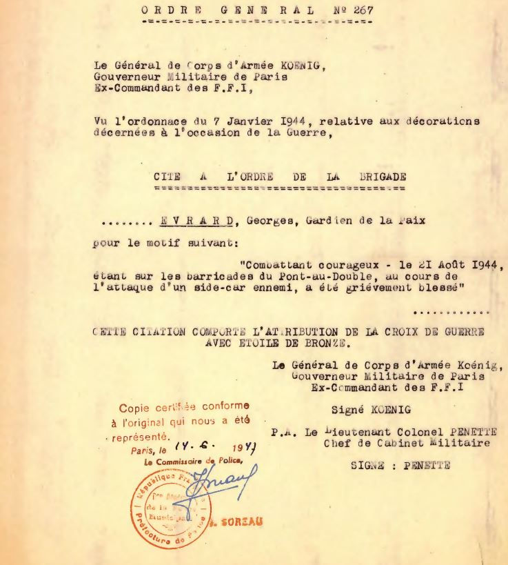 Voici le document de la citation en Question