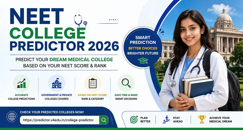 NEET College Predictor 2026 – Find Your Best Medical College with Ease