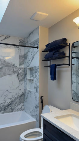 custom shower niche bathroom remodel Weddington NC