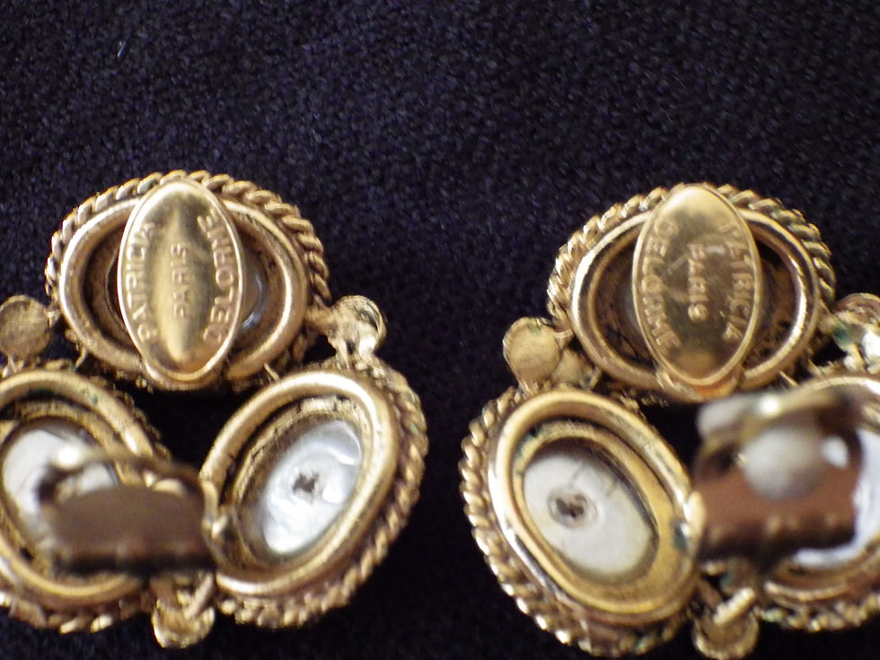 Miniatura: Boucles d'oreilles Patricia Delorme Paris vintage