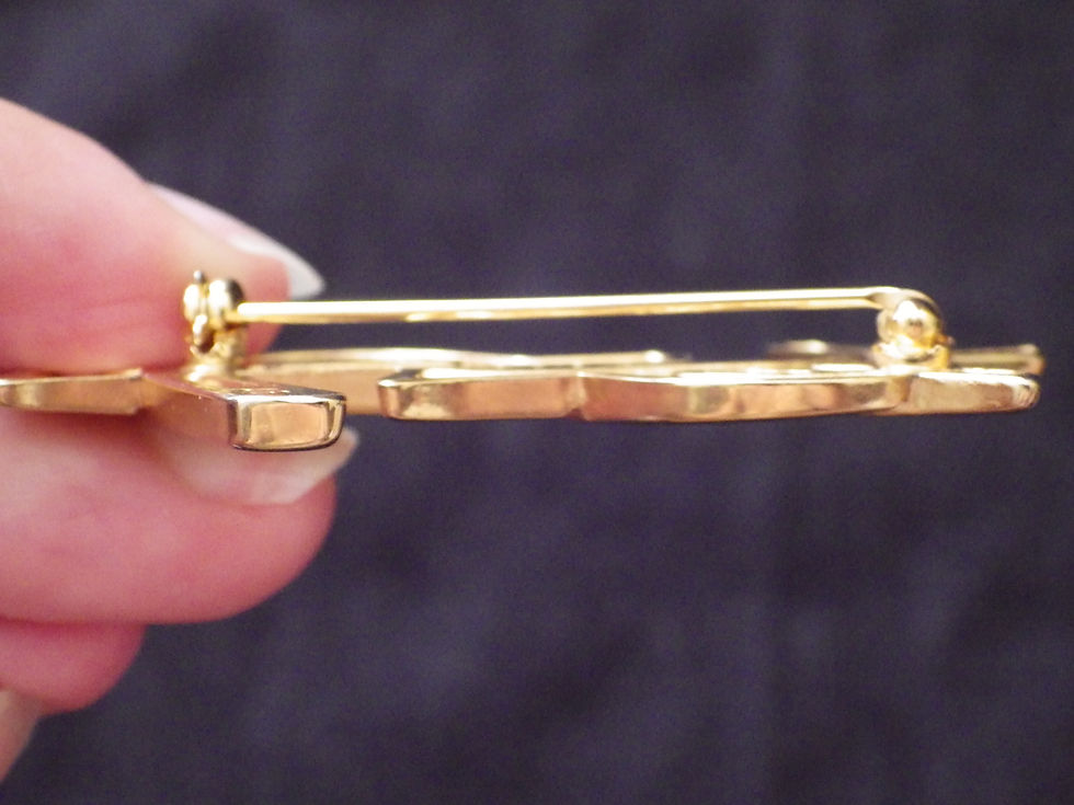 Miniature : Vintage Yves saint laurent brooch/Vintage YSL broche