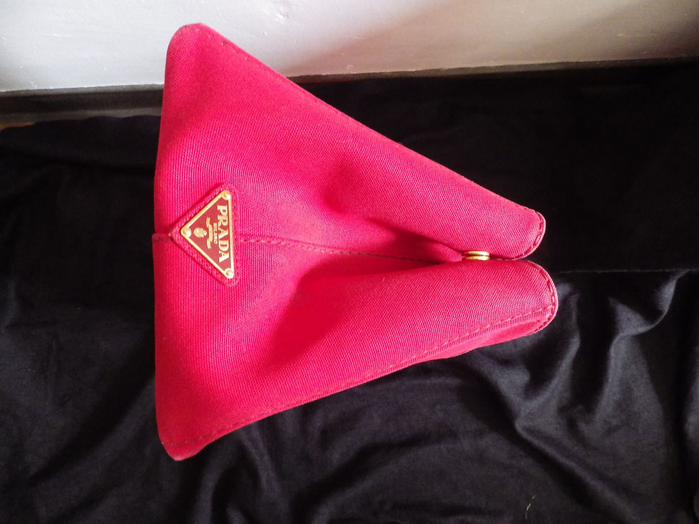 Miniature : Preloved red Prada Bag/Tote bag Prada rouge