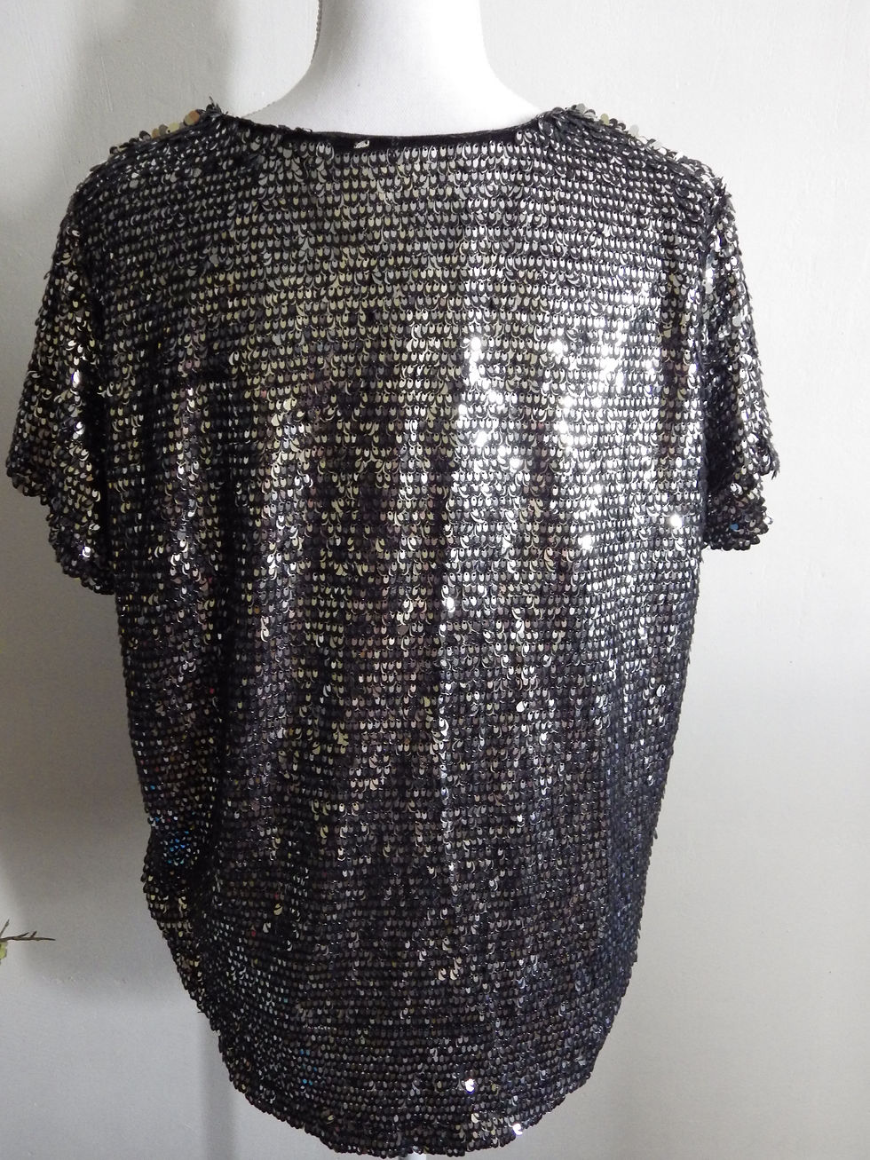 Miniature : Top à sequins argentés taille M/L