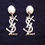 Thumbnail: Boucles d'oreilles Yves Saint Laurent logo YSL circa 1980/YSL earrings
