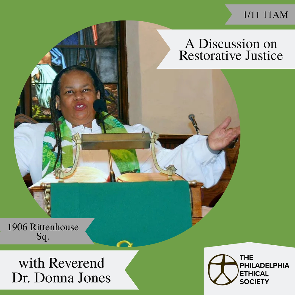 Reverend Dr. Donna Jones on Restorative Justice