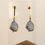 Thumbnail: Pebble earrings. Brass and Glass