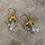 Thumbnail: Umbrella for a Fairy earrings. Brass