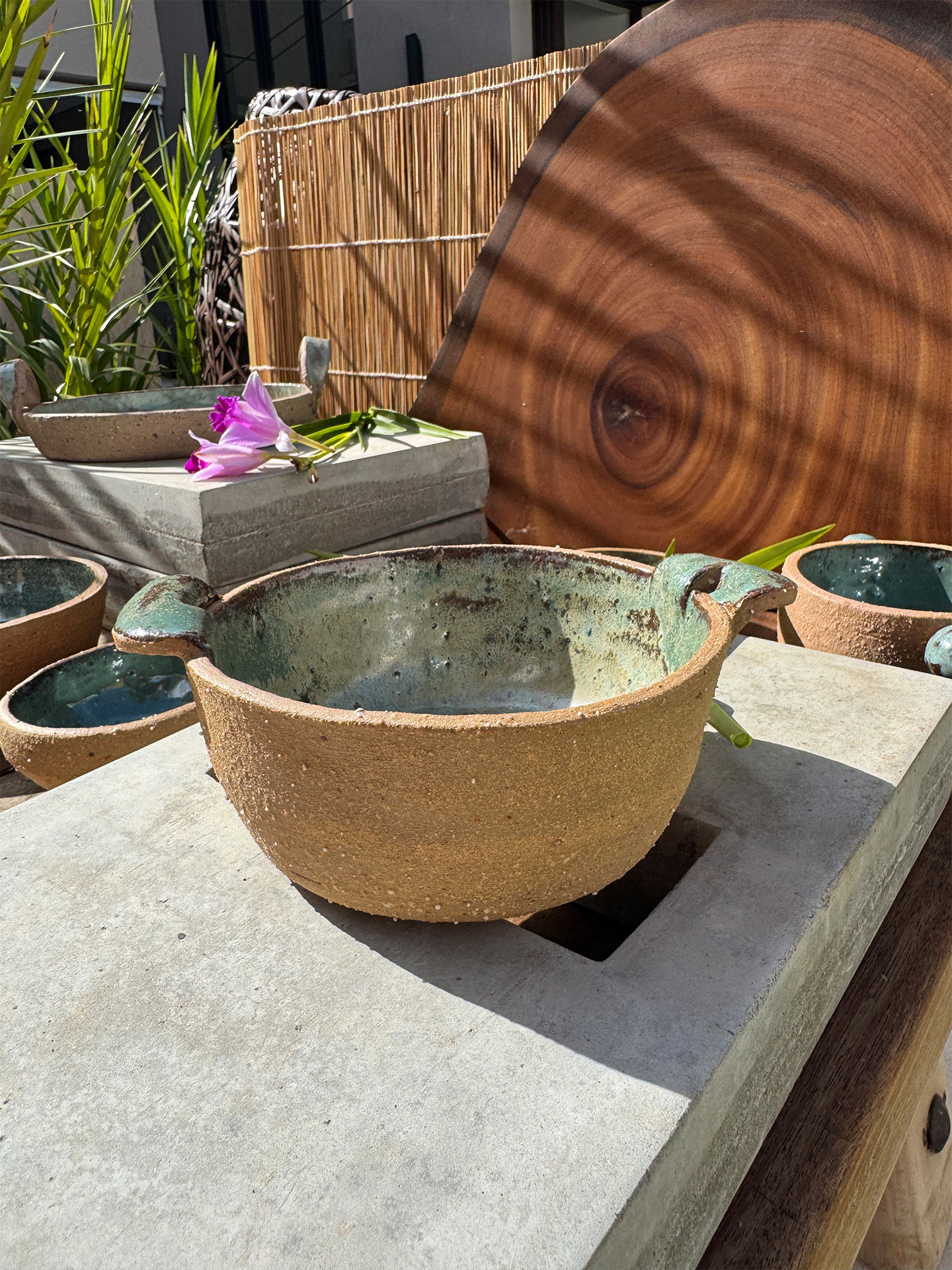 Esferas de terra e céu - Bowl com alça