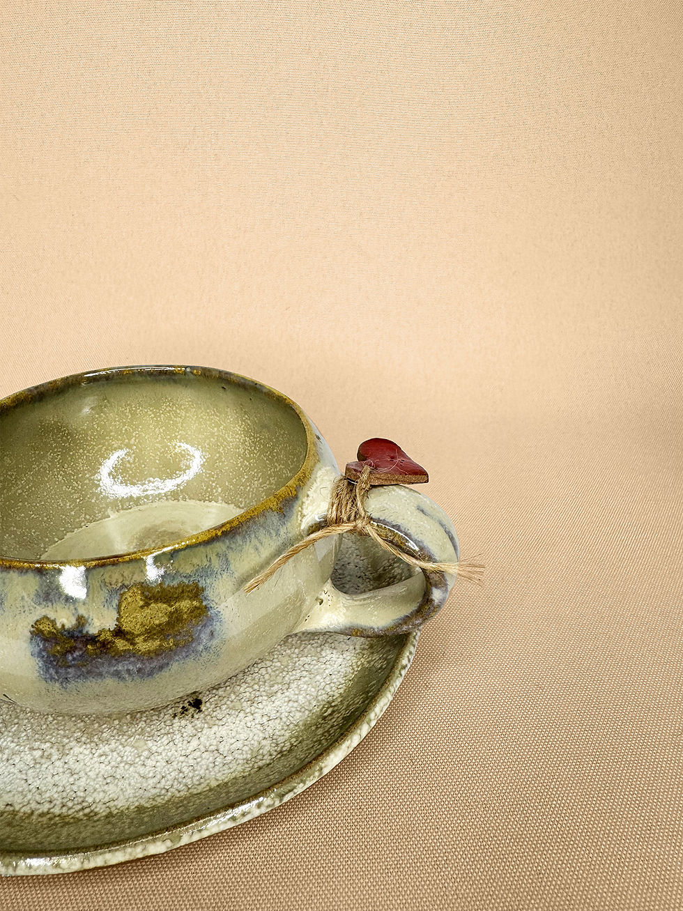Miniatura: Aconchego - Xicara de chá com pires baunilha