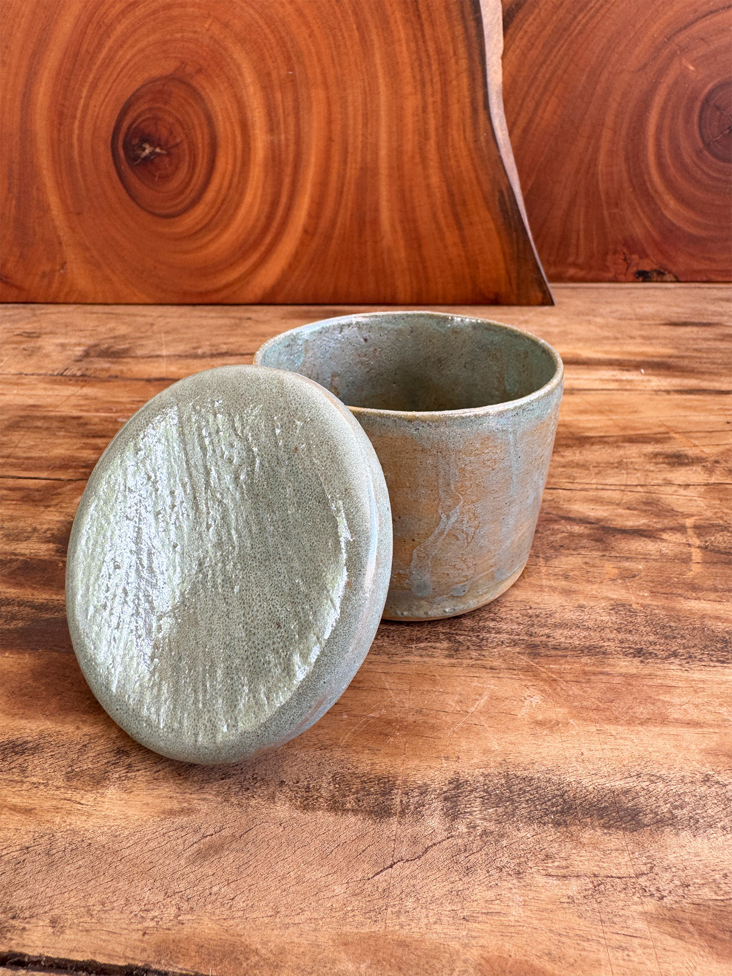 Aconchego - Porta objetos verde calido