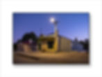 Sunset photograph of historic Central Otago town hall at sunset