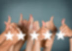 Thumbs up with Five Stars