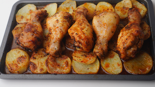 Piernas de Pollo al horno