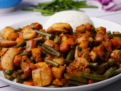 Guiso de Vainitas con Pollo