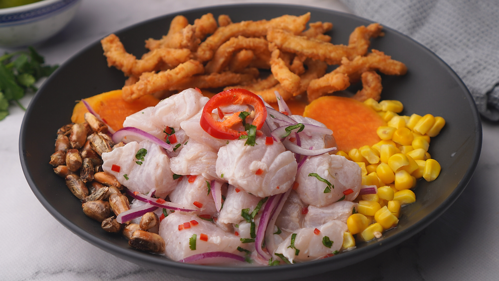 Ceviche con Chicharron | Cecilia Tupac
