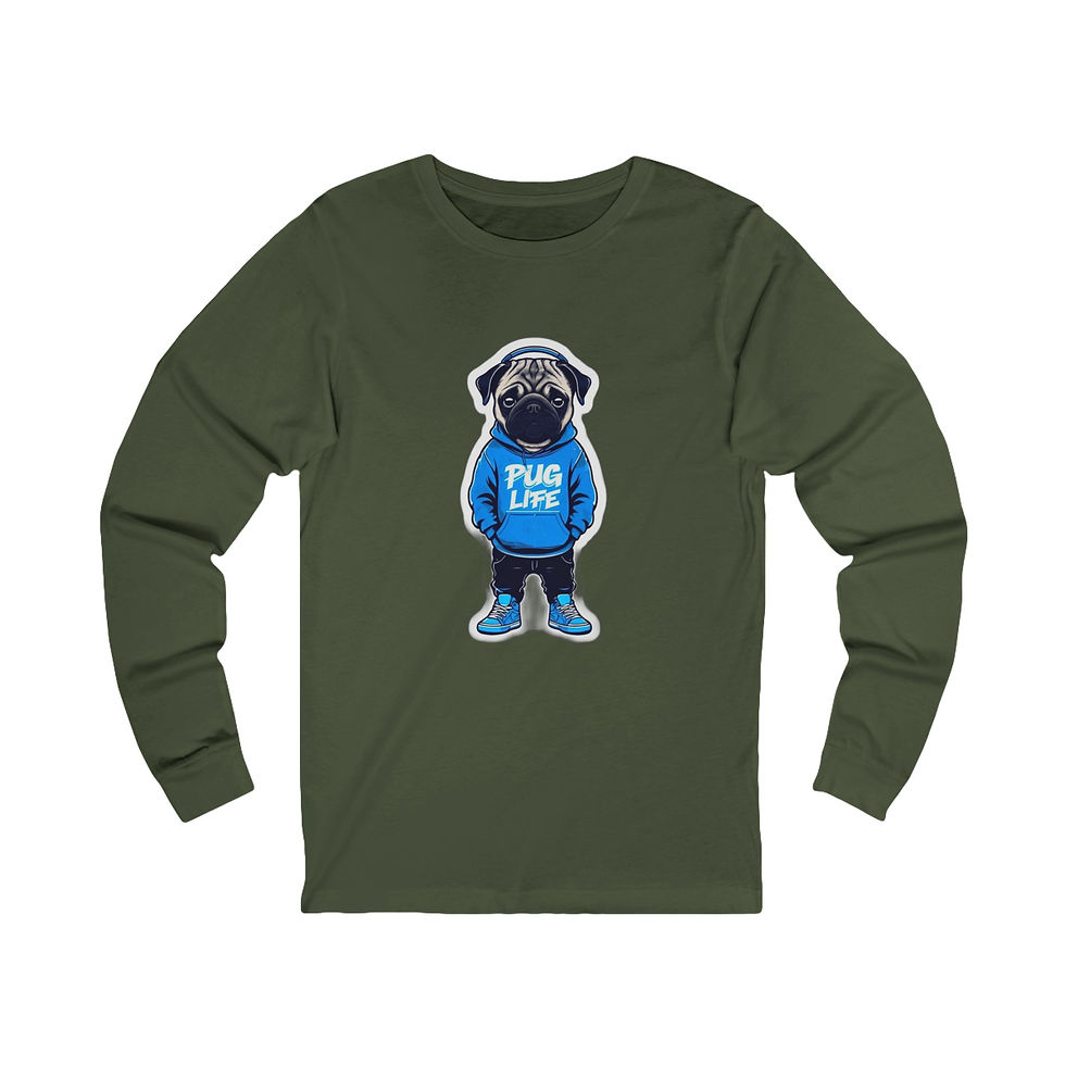 Thumbnail: Pug Life Long Sleeve Tee