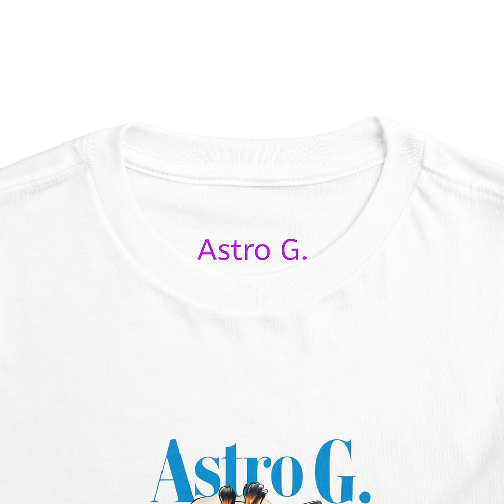 Thumbnail: Astro G. Toddler Tee, Fun Short Sleeve Shirt for Kids, Cute Animal Graphic Tee