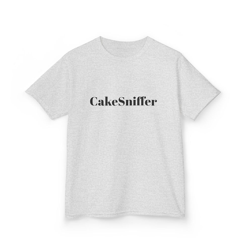Thumbnail: CakeSniffer Kids Tee | Funny Text Shirt, Minimalist Kid Graphic