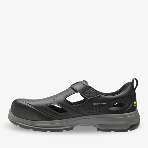 Thumbnail: Lightweight and easy to clean metal-free Safety Jogger FLUX S1PS sandal Black