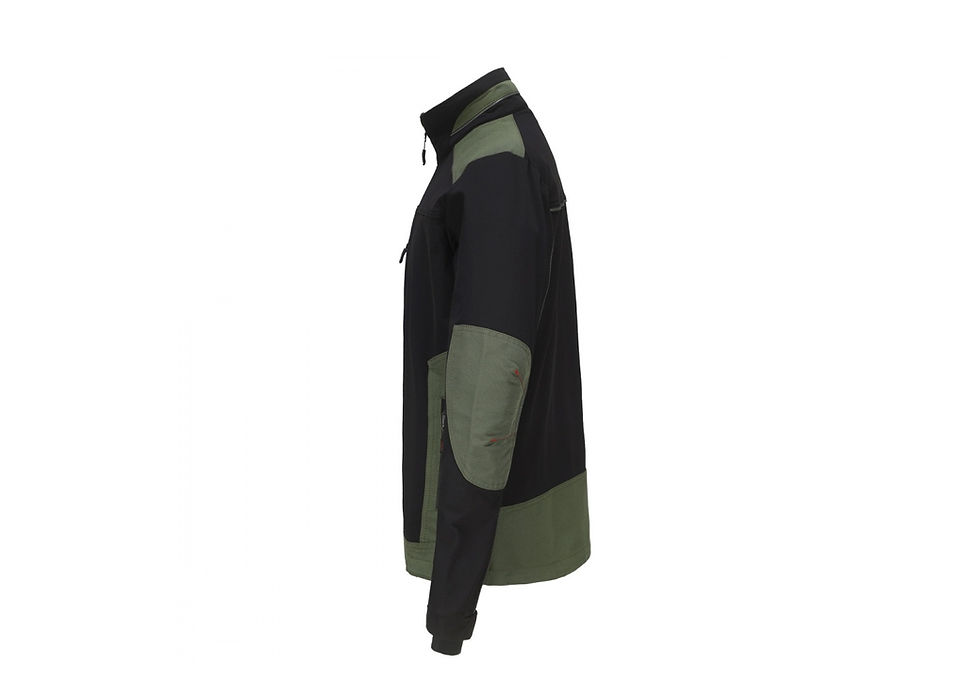 Thumbnail: Workwear Jacket Pesso Titan Flexpro 125 Green Chaki / Black