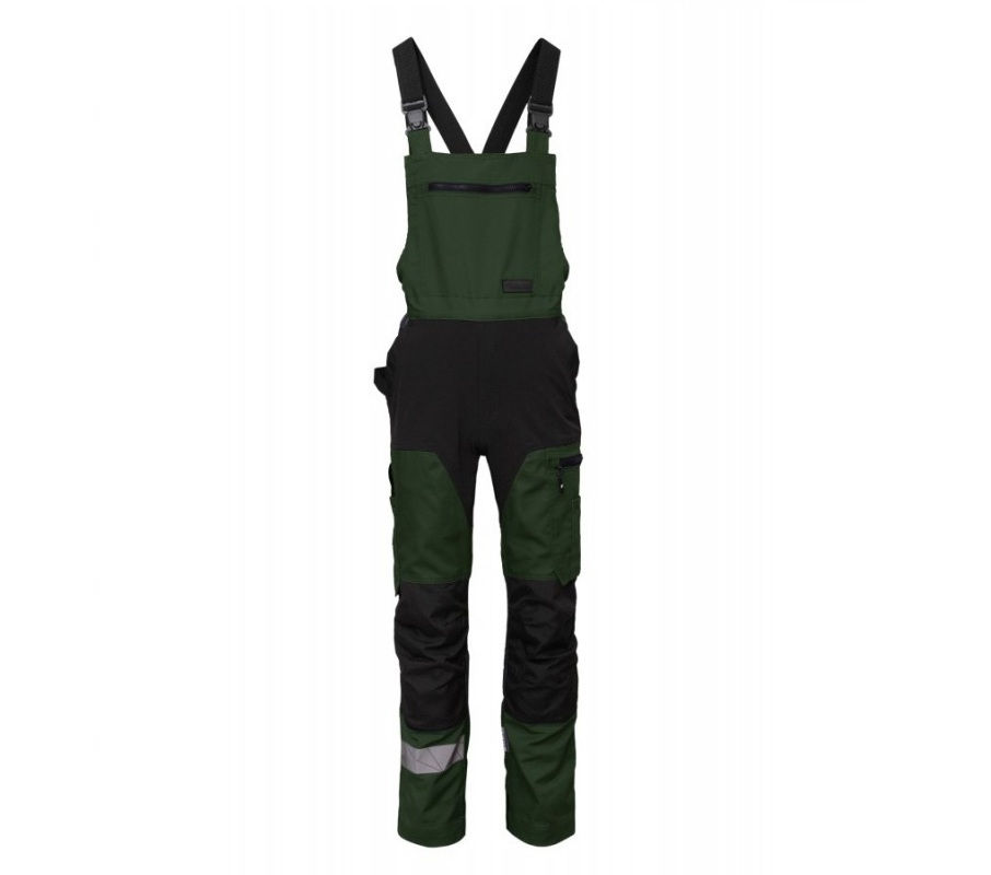 Thumbnail: Work Bib Pants MASHUP Green 4WAY Stretch