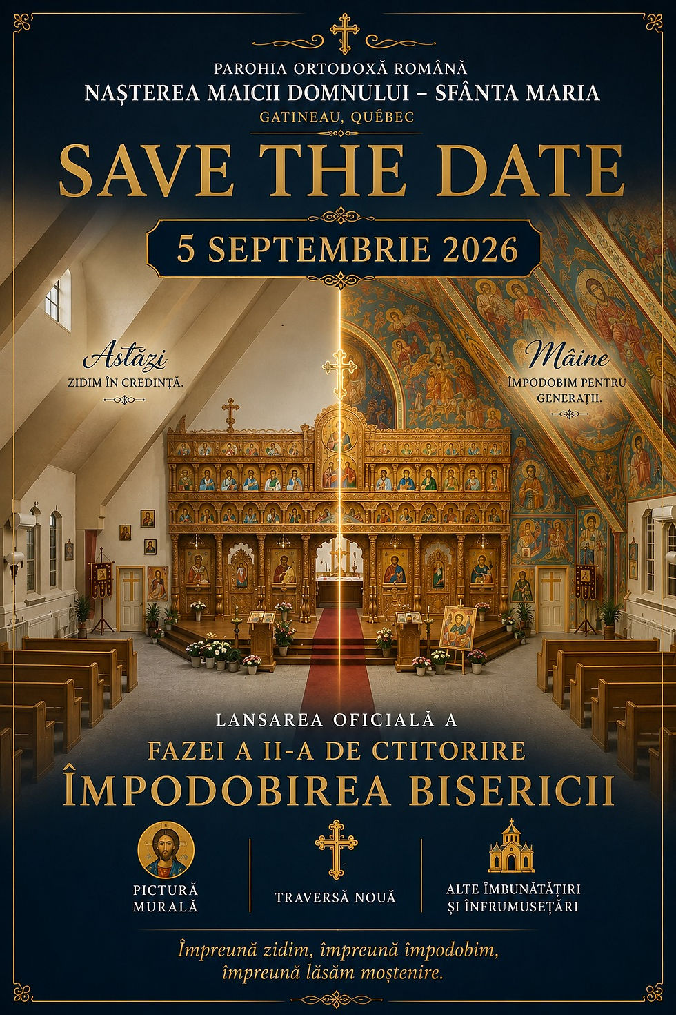 Hramul Bisericii & Ctitorie „Împodobirea Bisericii” – Faza a II‑a