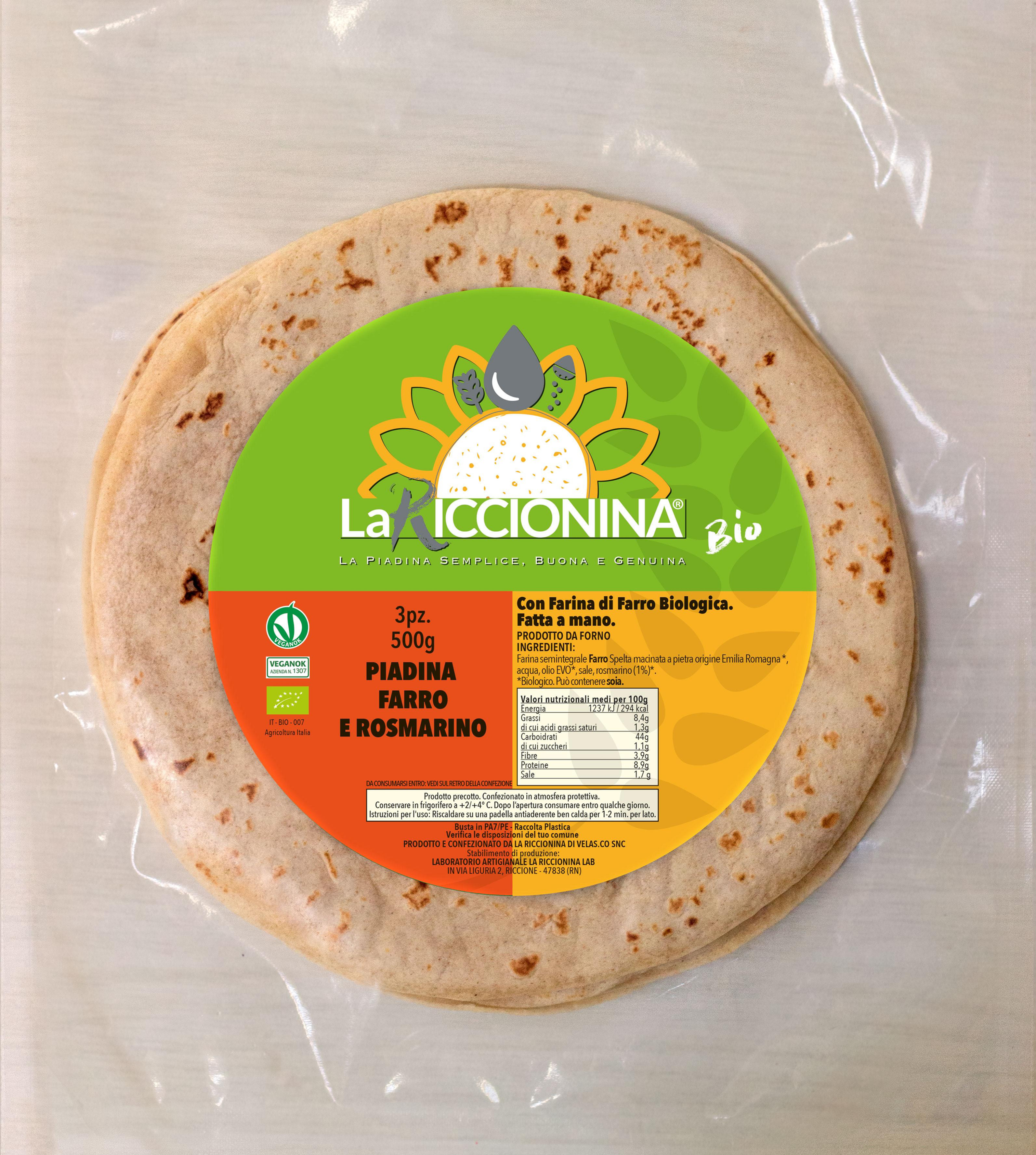 Piadina Bio Farro e Rosmarino