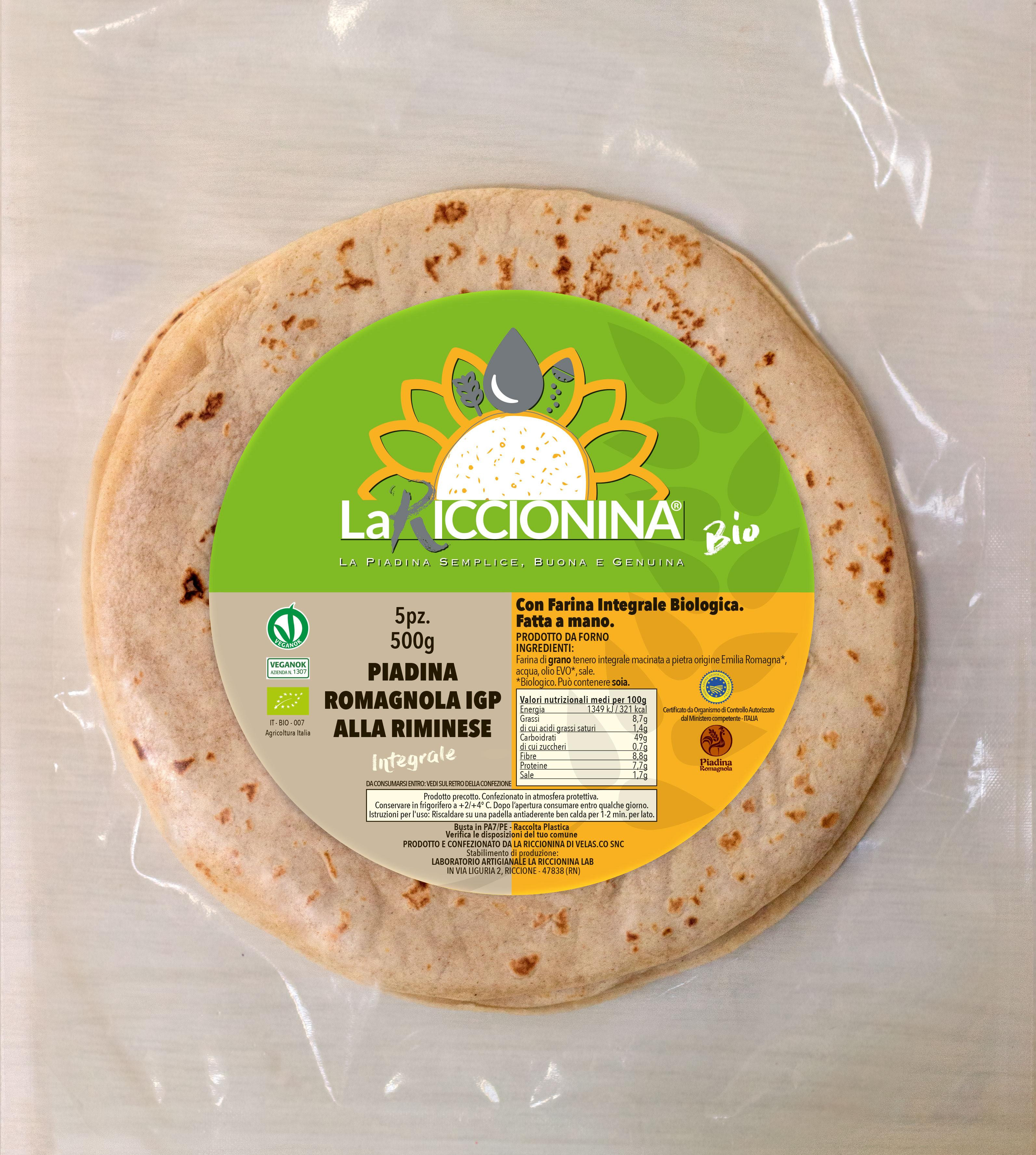 Piadina Integrale alla Riminese IGP – Bio