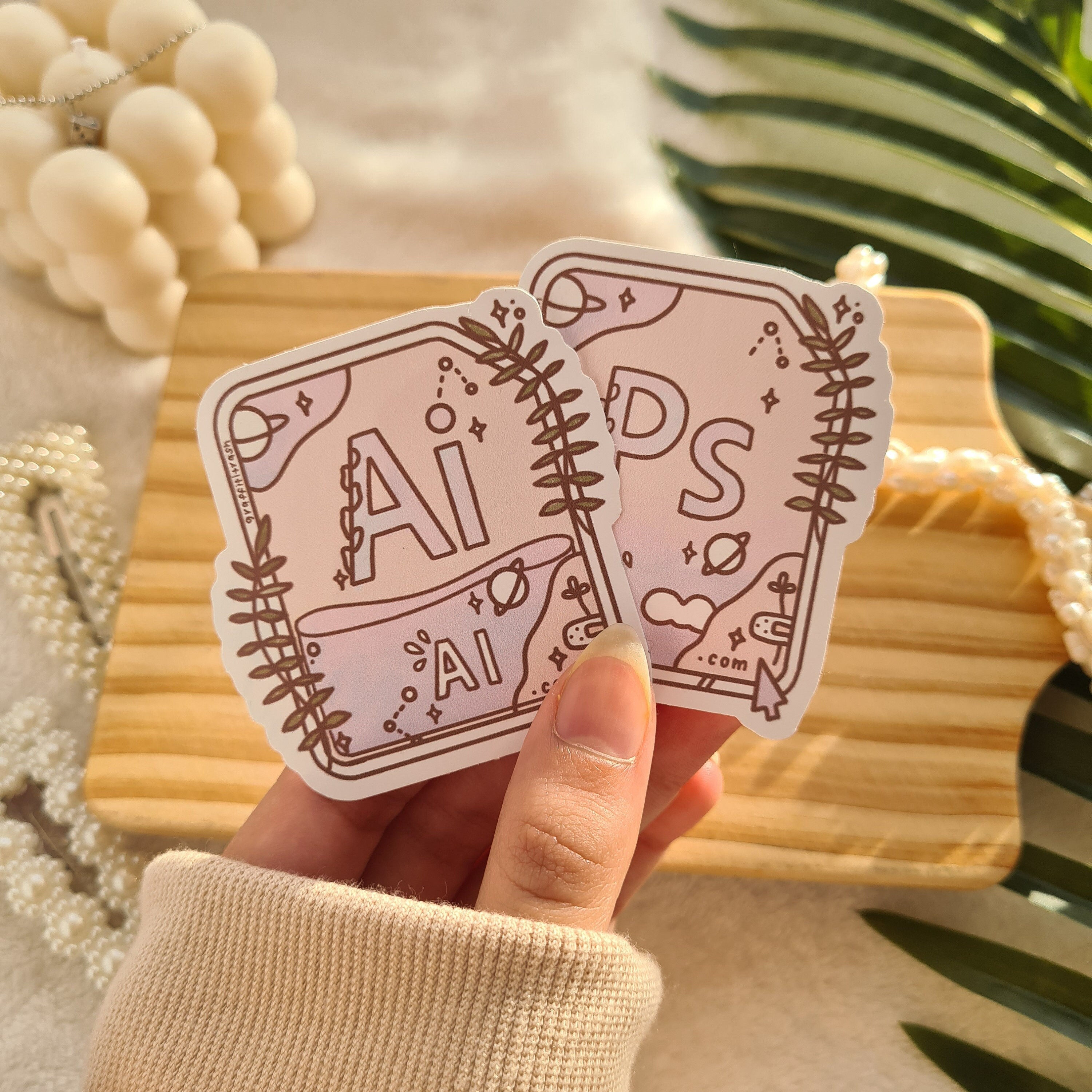 2x Sticker Pack Photoshop Adobe Illustrator / 100% Waterproof