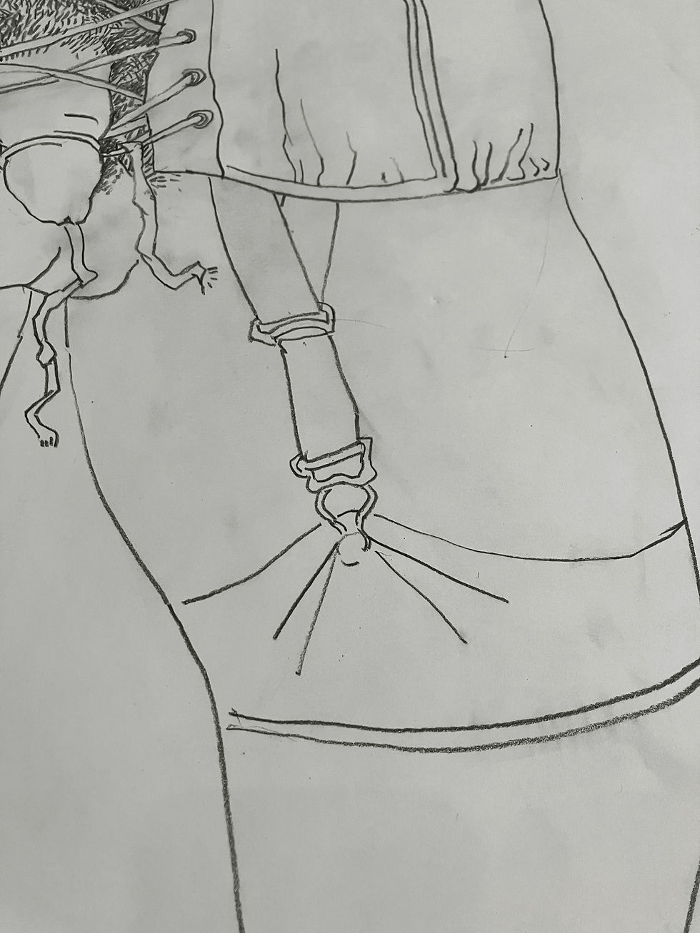 Thumbnail: works on paper, Graphite on paper, nude, figurative, drawing