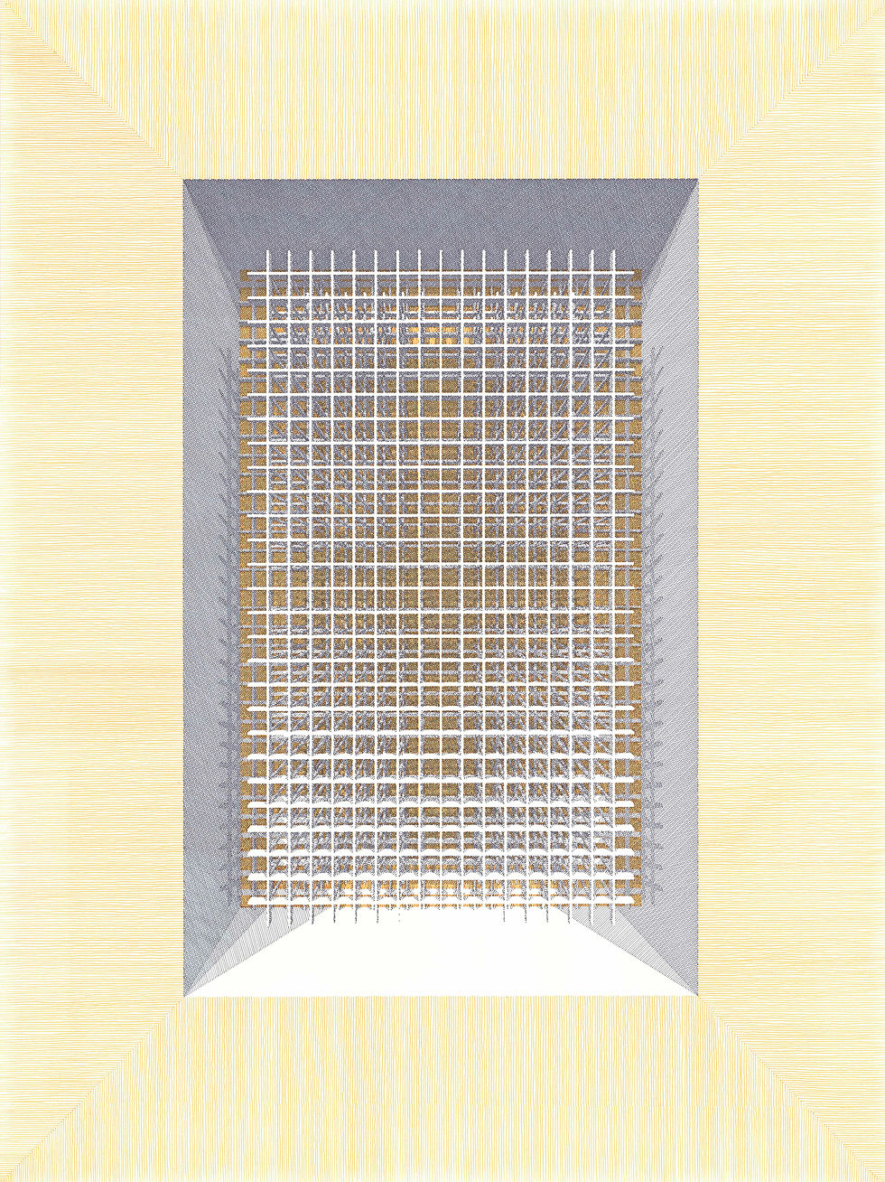 Rodrigo Spinel abstract contemporary drawings works on paper geometric