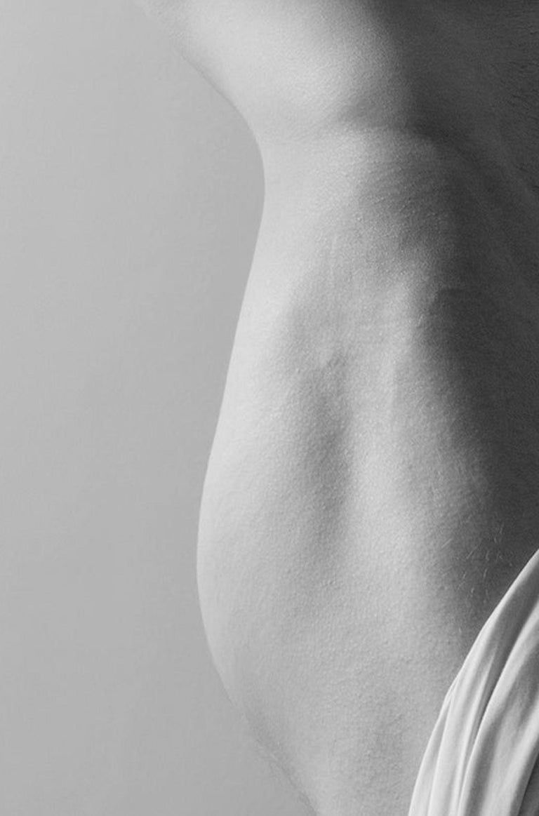 Man in tunic, 2017 - 2018 (B&W) Ricky Cohete black and white photography male figurative