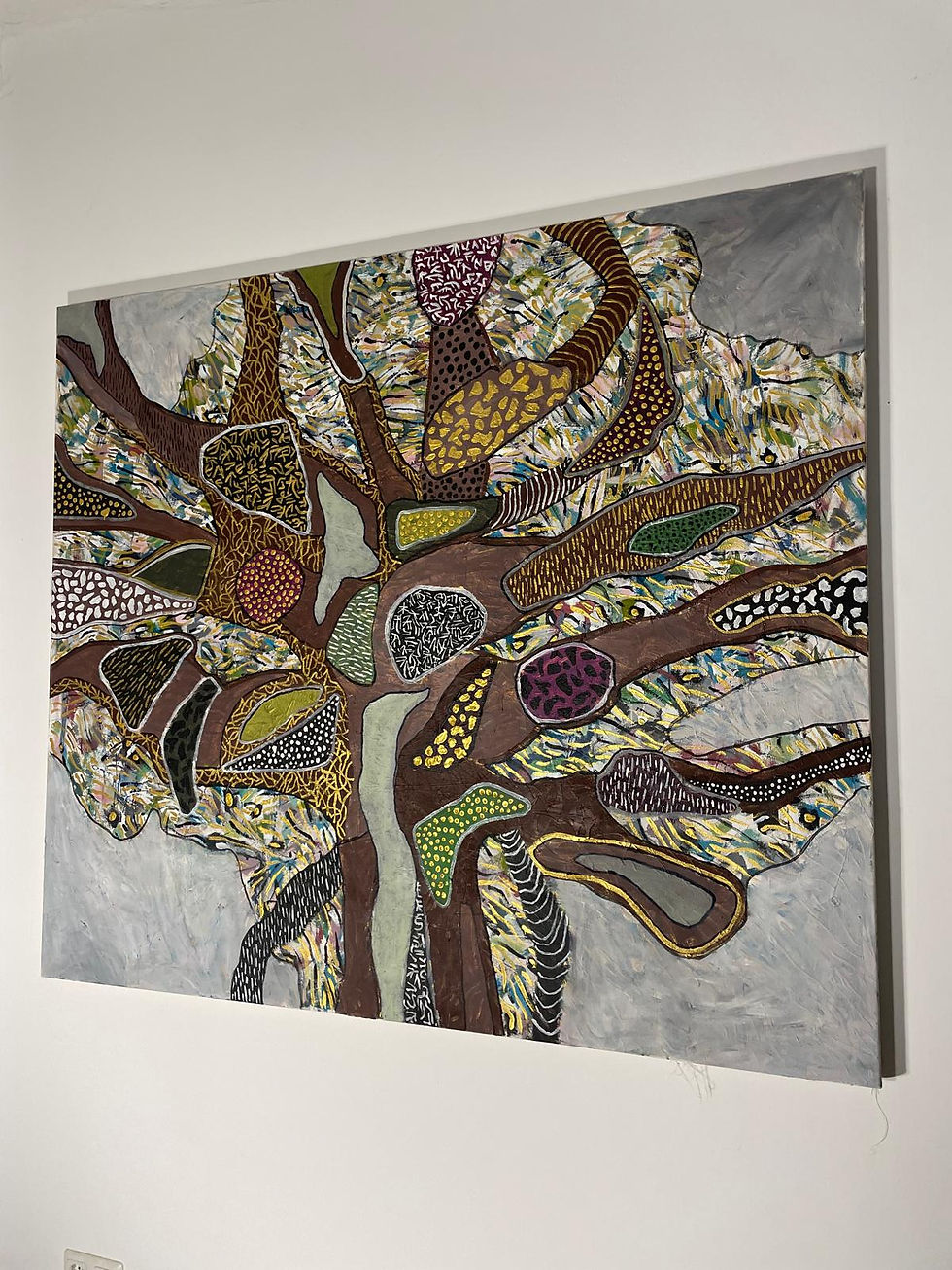 Thumbnail: Gregory Robin  Tree of Life 2, 2023  From Tree of Life Series  Acrylic on canvas. Abstract painting