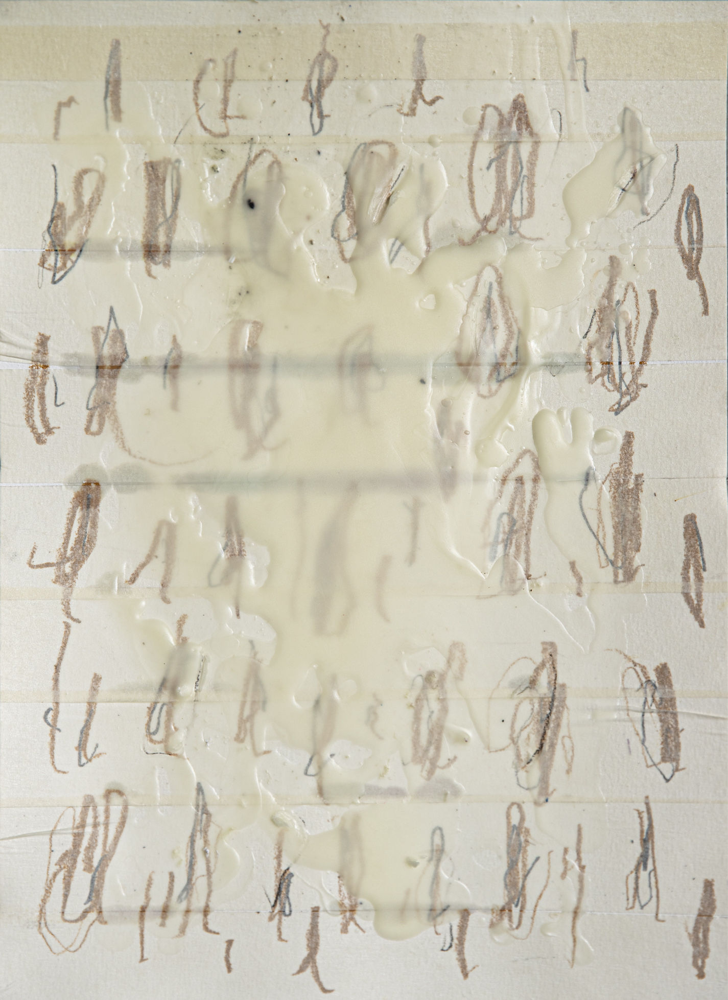 The Struggle itself towards the heights is enough to fill a man's heart_On Hansen mix media works on paper abstract