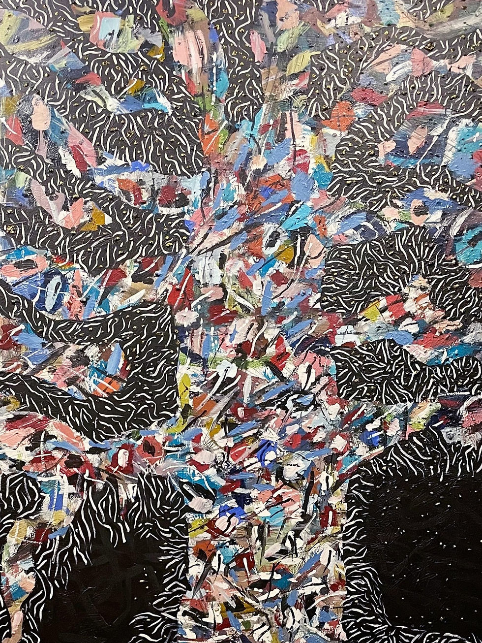 Thumbnail: Gregory Robin  Tree of Life 3, 2024  From Tree of Life Series  Acrylic on canvas. Abstract painting