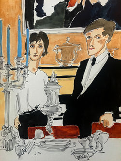 Lord and Lady Eliot at Their Family Home, Photographed by Horst. P Horst, 1966