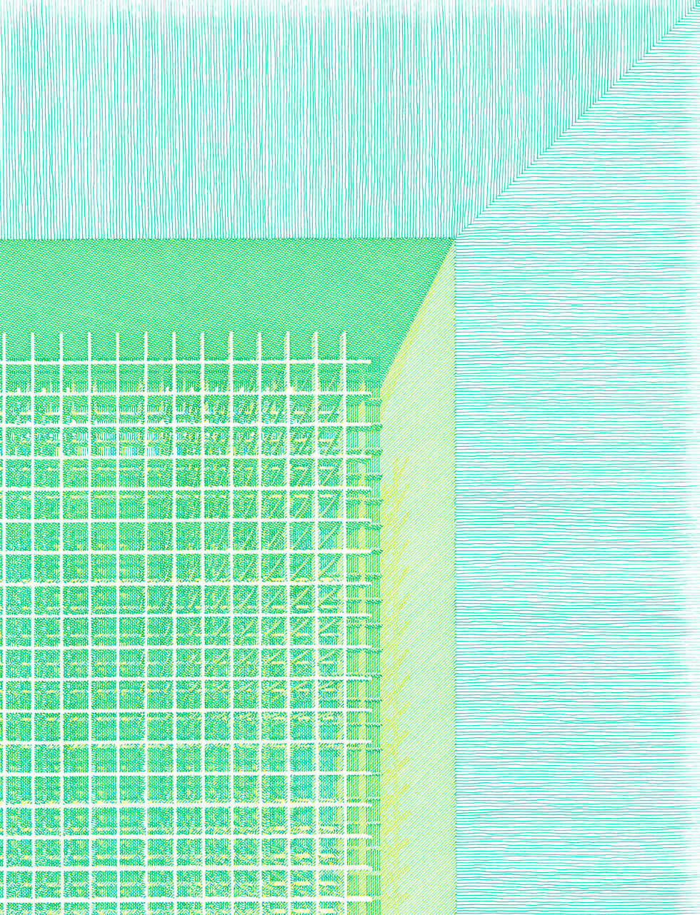 Thumbnail: Rodrigo Spinel abstract contemporary drawings works on paper geometric