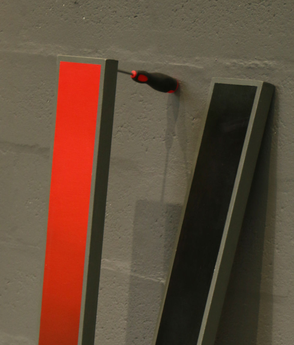 Thumbnail: Jose Ricardo Contreras. Sculptures Painting abstract contemporary Acrylic on canvas and wood with screwdriver
