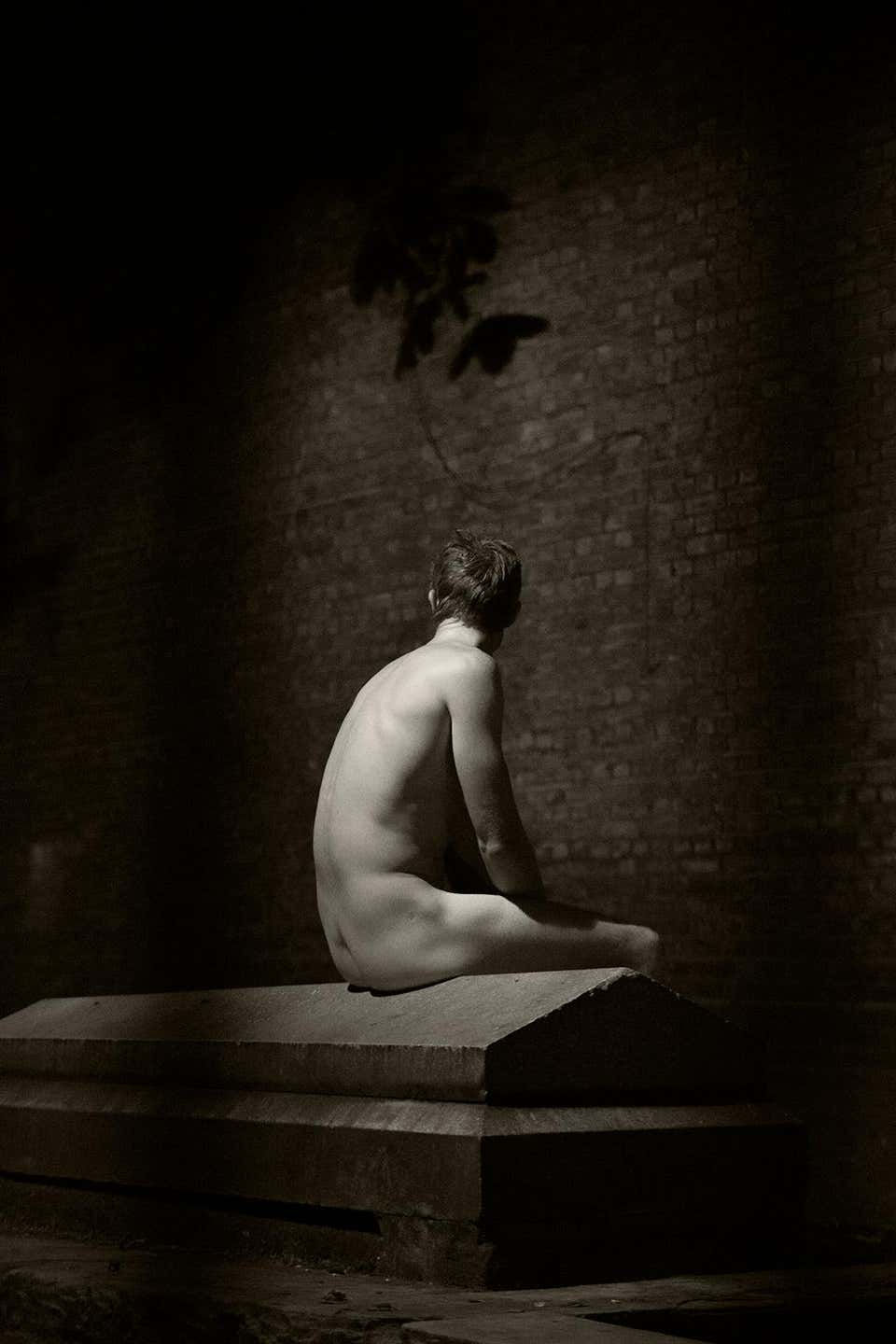 Thinking Man Ricky Cohete sepia photography male figurative