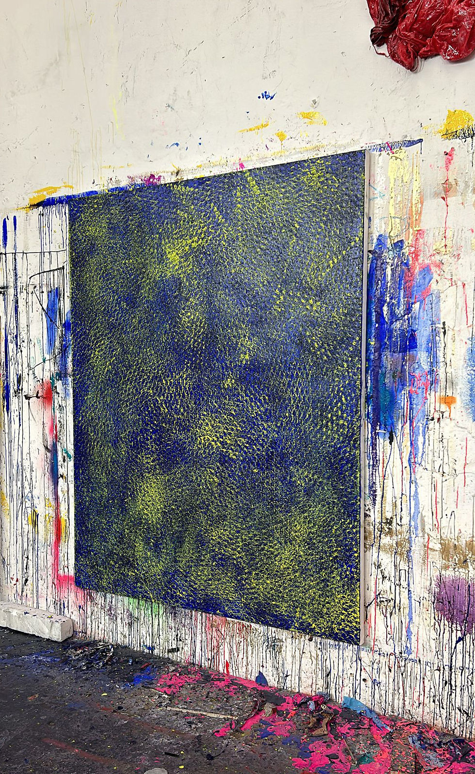 Thumbnail: abstract painting acrylic paint contemporary clemens wolf