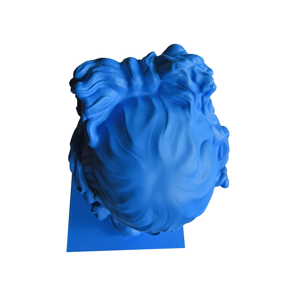 Thumbnail: Blue Apollo showing contemporary pop revitalization, chromatic god The Art Design Project