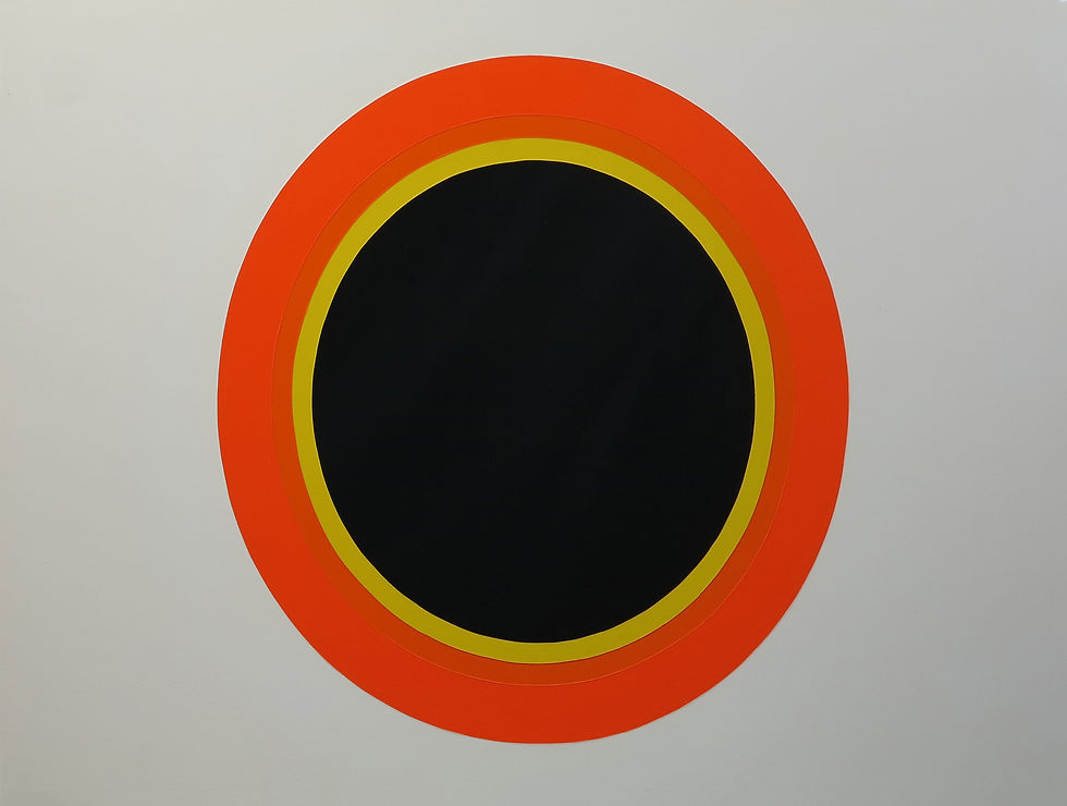 Fredy Saul Serrano Mixed Media Contemporary abstract painting geometric colors