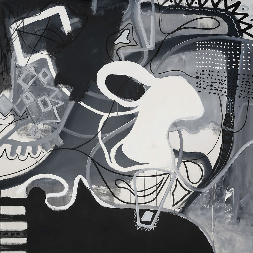 Alec Franco_Mixed media  acrylic paint and oil, on canvas_Abstract_Colors