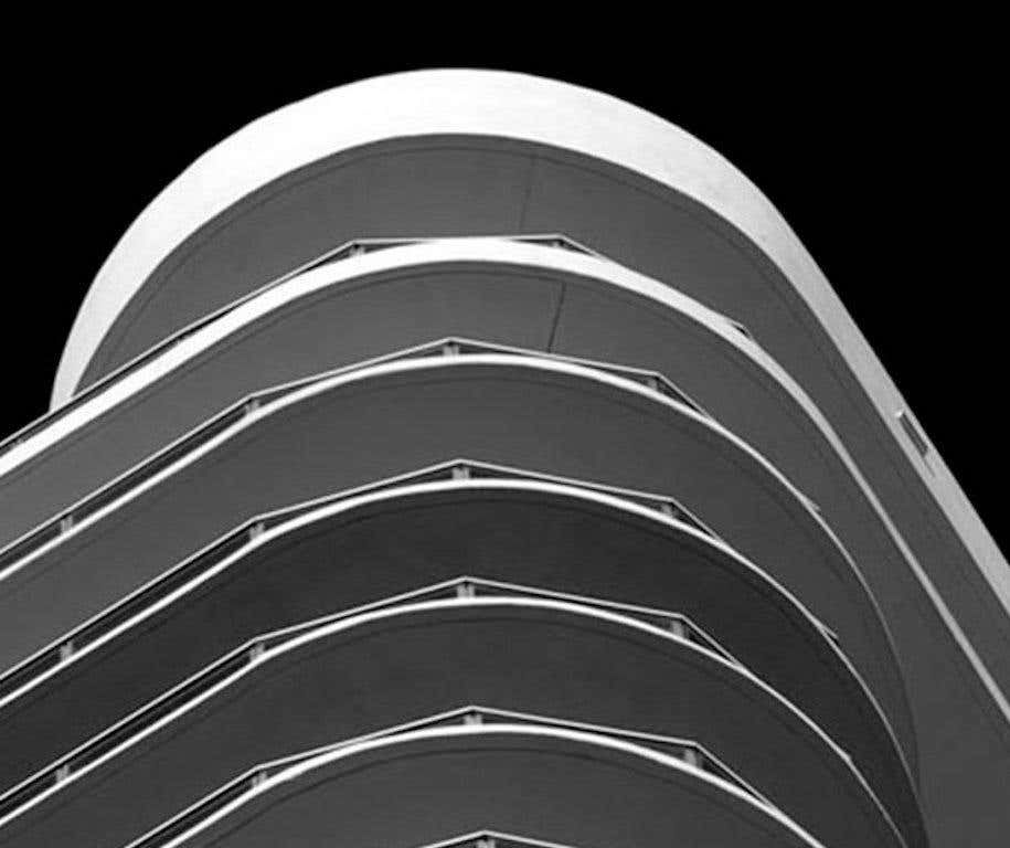Thumbnail: Miami Stripes Black and White Architectural landscape Photograph Luca Artioli