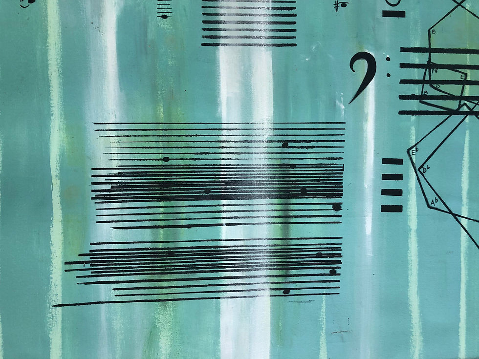 Thumbnail: Untitled, Acrylic on Canvas painting_Sergio Bazan_music_painting_ Argentinian artists contemporary oil on canvas