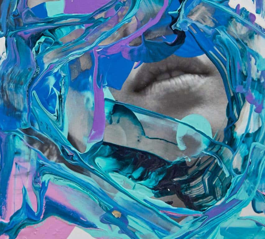 Thumbnail: hotography contemporary mix media portrait figurative B&W fashion