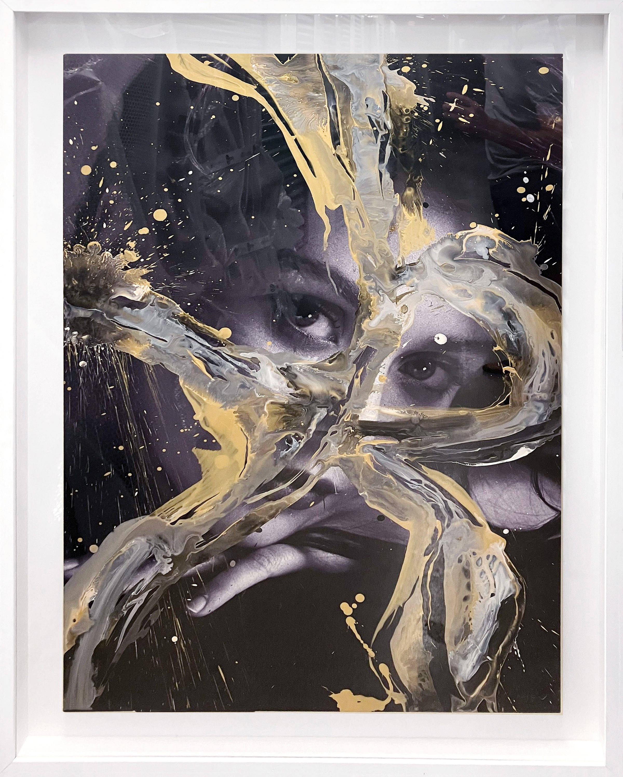 photography contemporary mix media portrait figurative B&W