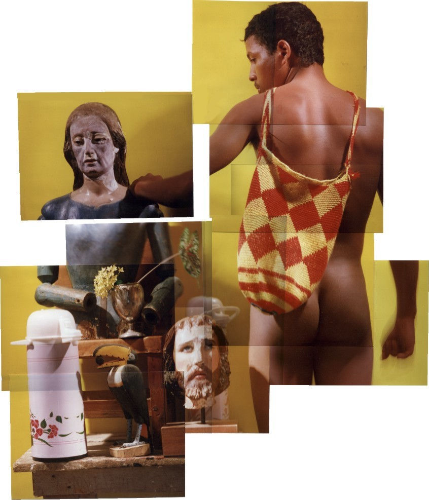 Thumbnail: Nude Photo Collage Mixed Media figurative Celso castro religion