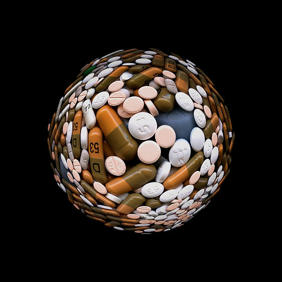 Medicalization Photography, Whatever hurts with all kind of pills